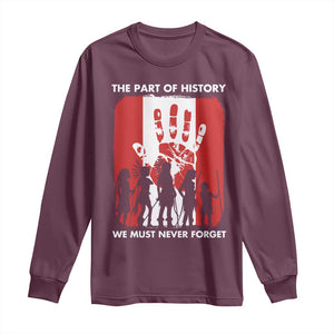 Native American Child Idian Long Sleeve Shirt The Part Of History We Must Never Forget TS14 Maroon Print Your Wear