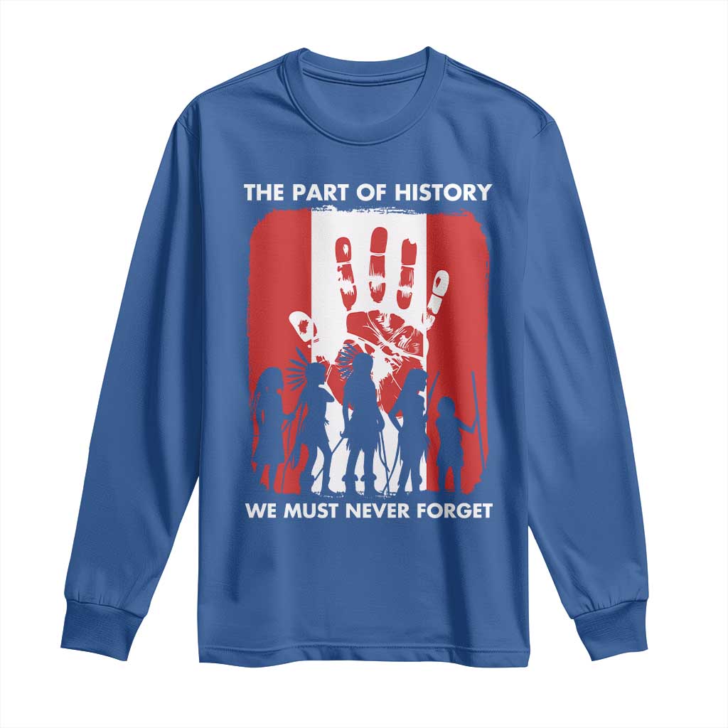 Native American Child Idian Long Sleeve Shirt The Part Of History We Must Never Forget TS14 Royal Blue Print Your Wear