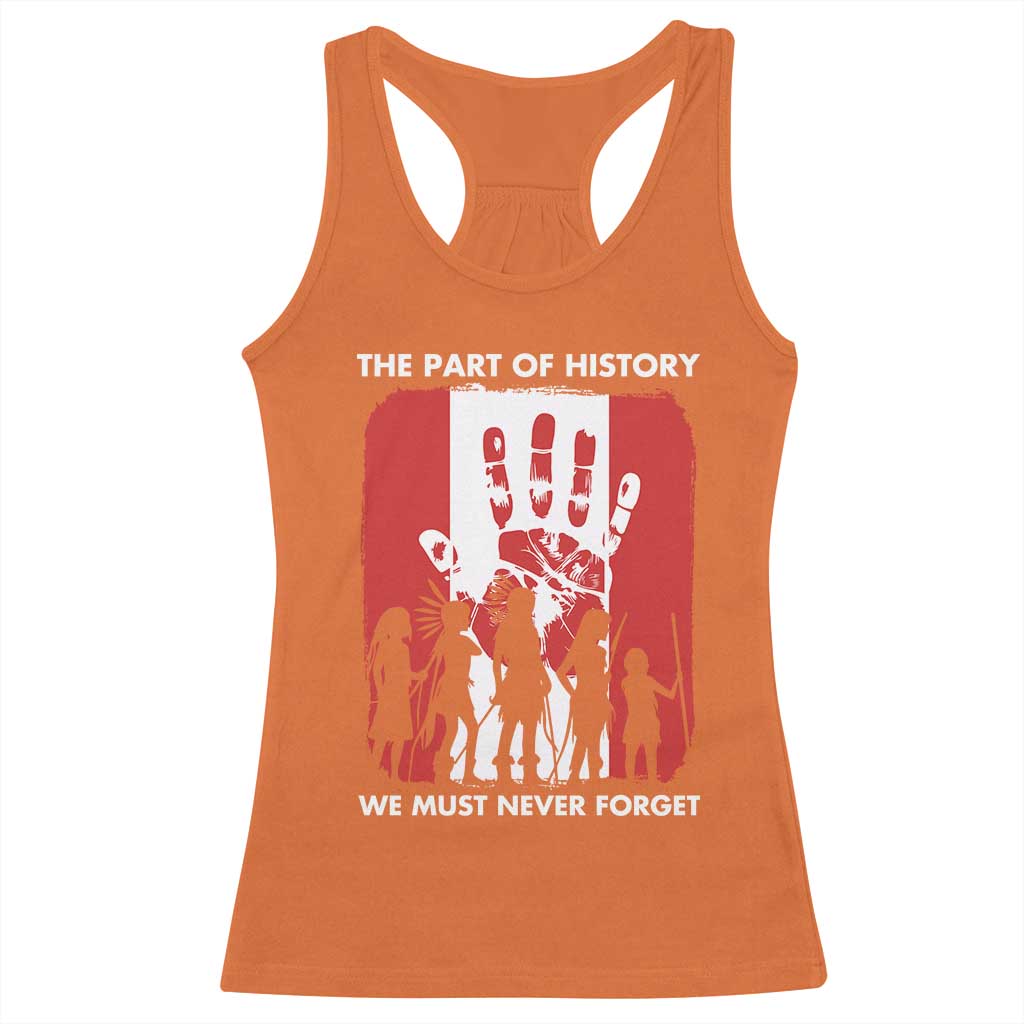 Native American Child Idian Racerback Tank Top The Part Of History We Must Never Forget TS14 Orange Print Your Wear