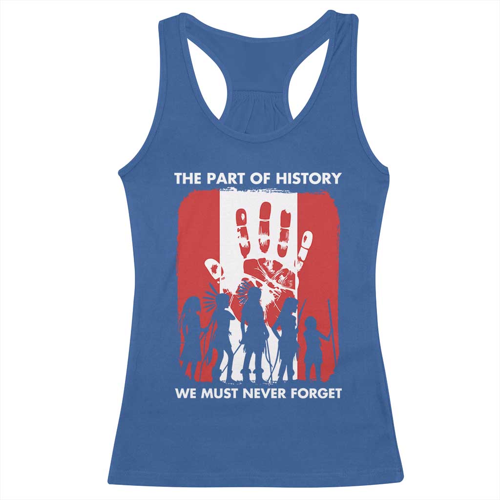 Native American Child Idian Racerback Tank Top The Part Of History We Must Never Forget TS14 Royal Blue Print Your Wear