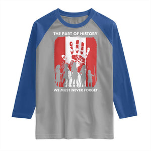 Native American Child Idian Raglan Shirt The Part Of History We Must Never Forget TS14 Sport Gray Royal Print Your Wear