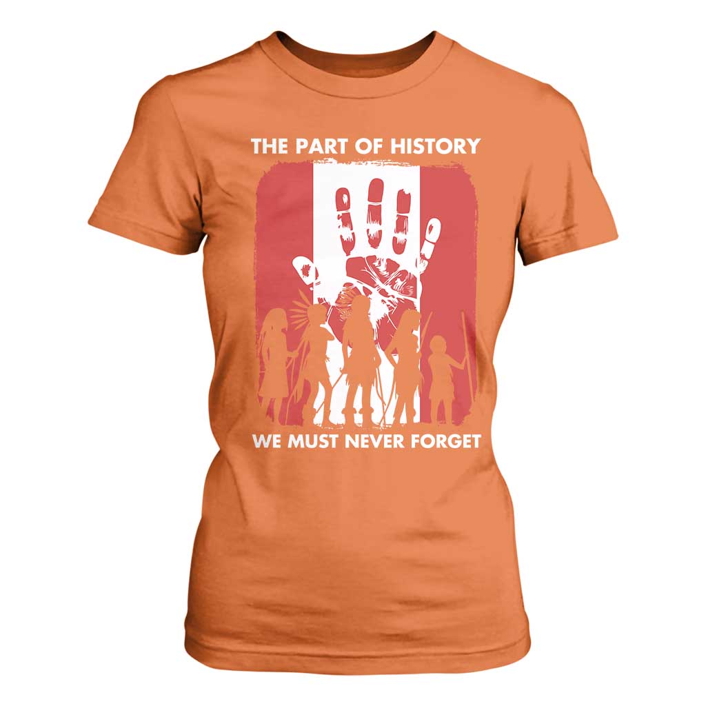 Native American Child Idian T Shirt For Women The Part Of History We Must Never Forget TS14 Orange Print Your Wear