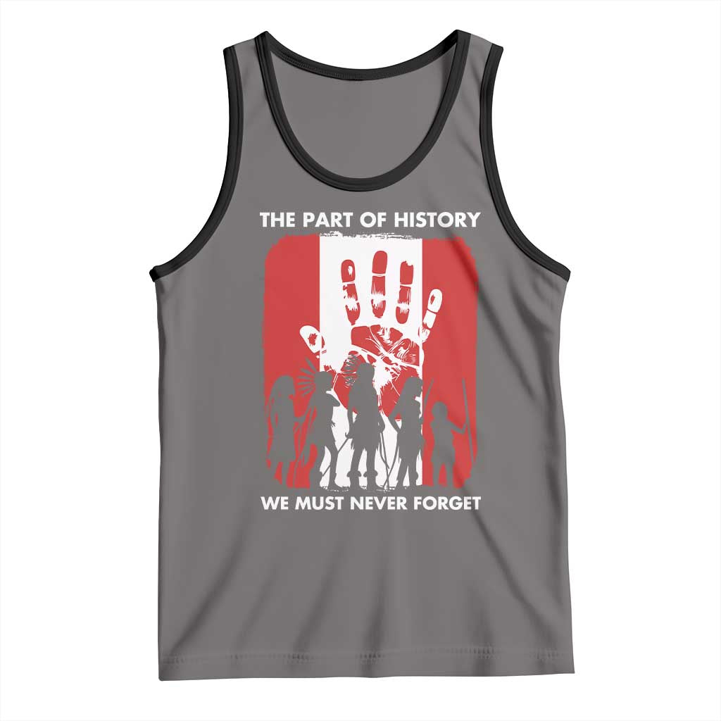 Native American Child Idian Tank Top The Part Of History We Must Never Forget TS14 Deep Heather Black Print Your Wear