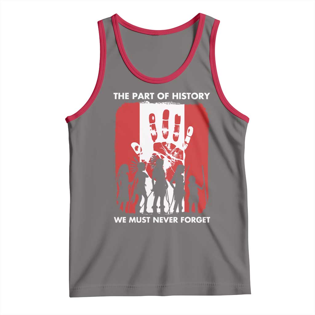 Native American Child Idian Tank Top The Part Of History We Must Never Forget TS14 Deep Heather Red Print Your Wear