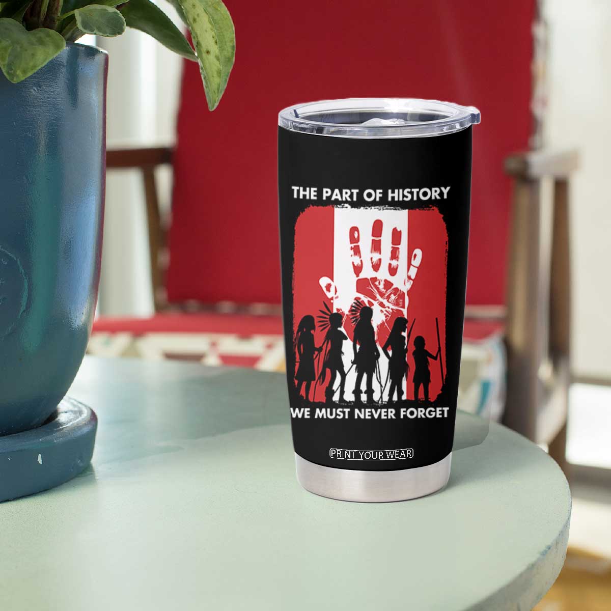 Native American Child Idian Tumbler Cup The Part Of History We Must Never Forget TS14 Print Your Wear