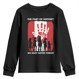 Native American Child Idian Youth Sweatshirt The Part Of History We Must Never Forget TS14 Black Print Your Wear