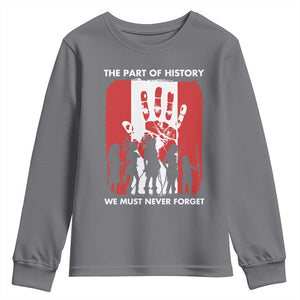 Native American Child Idian Youth Sweatshirt The Part Of History We Must Never Forget TS14 Charcoal Print Your Wear