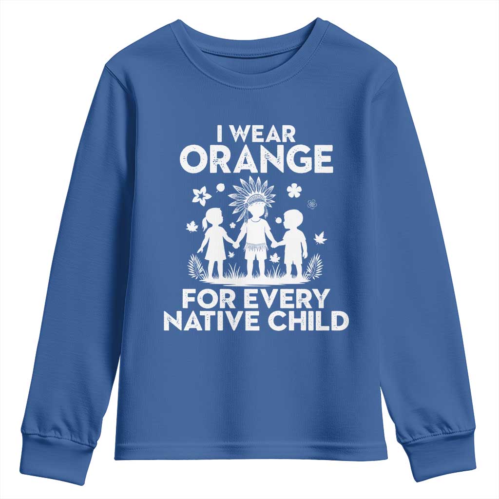 Native American Child Idian Youth Sweatshirt I Wear Orange For Every Native Child Indian Pride TS14 Royal Blue Print Your Wear