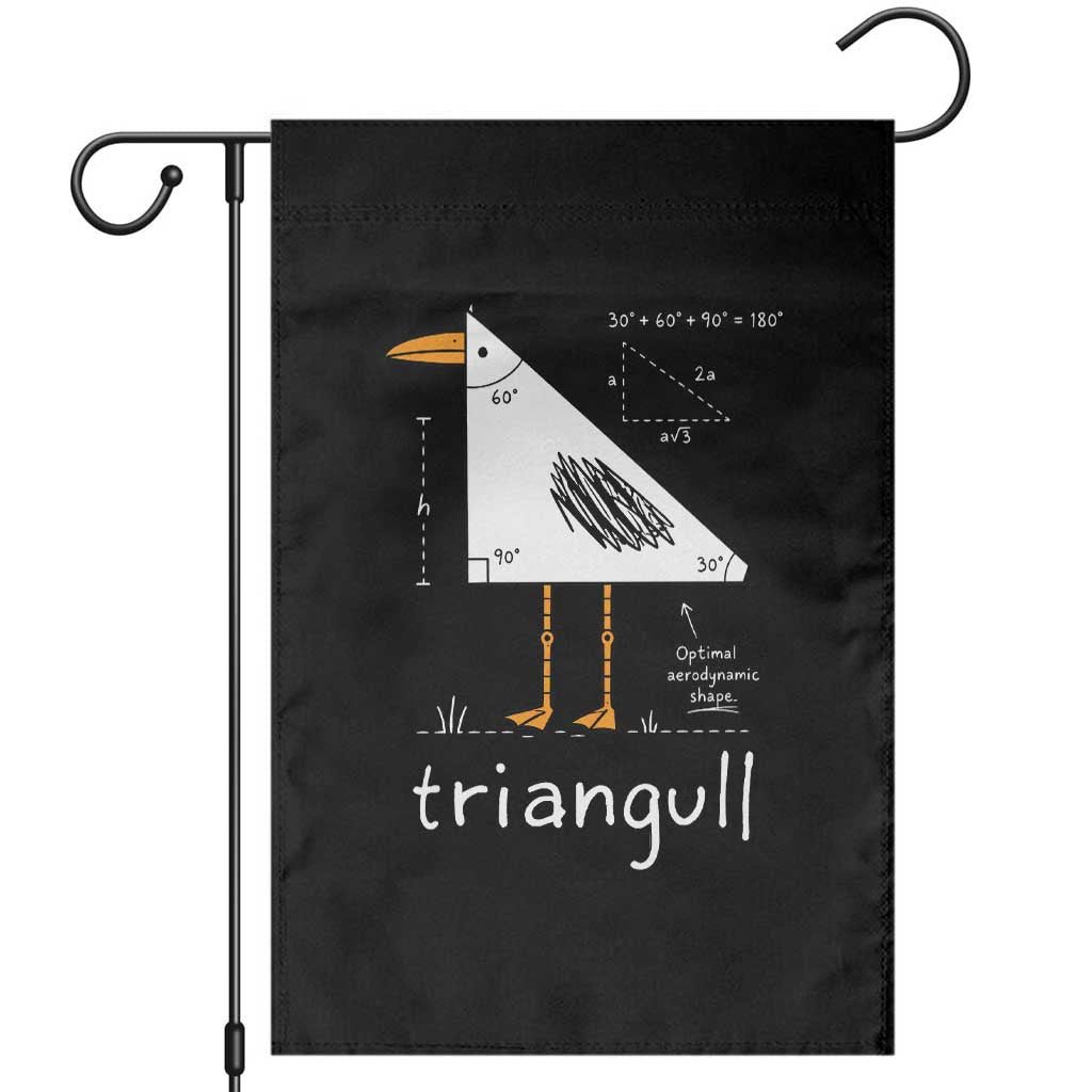 Triangull Triangle Seagull Bird Pun Garden Flag Funny Math Teacher Joke Humor TS14 Black Print Your Wear