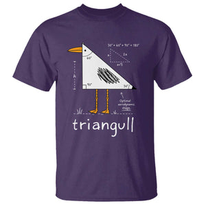 Triangull Triangle Seagull Bird Pun T Shirt Funny Math Teacher Joke Humor TS14 Purple Print Your Wear