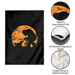 Bigfoot Boop Dog Hallowwen Garden Flag Funny Sasquatch Meme Dog Lovers Full Moon TS14 Print Your Wear
