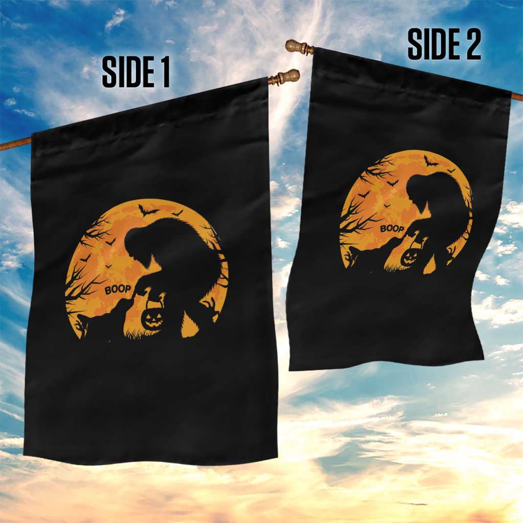 Bigfoot Boop Dog Hallowwen Garden Flag Funny Sasquatch Meme Dog Lovers Full Moon TS14 Print Your Wear