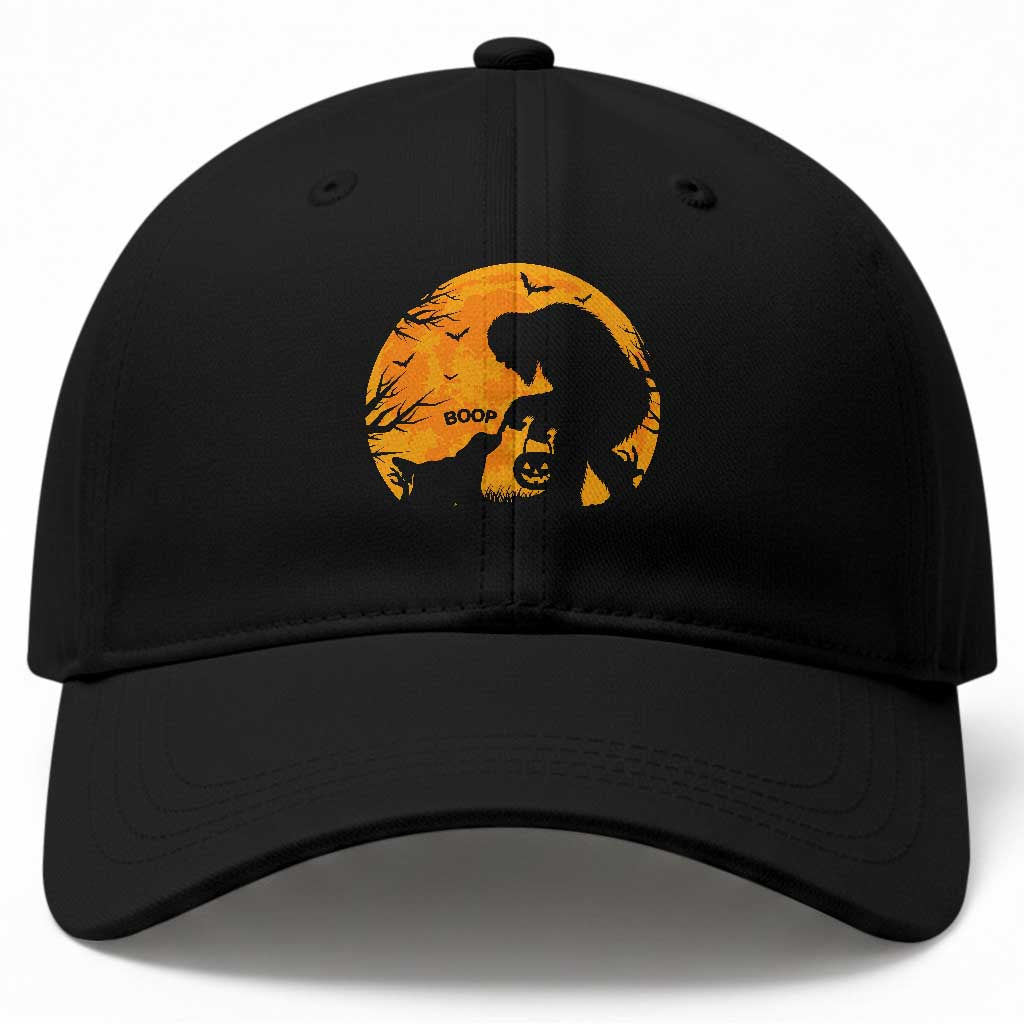 Bigfoot Boop Dog Hallowwen Baseball Cap Funny Sasquatch Meme Dog Lovers Full Moon TS14 Print Your Wear