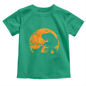 Bigfoot Boop Dog Hallowwen Toddler T Shirt Funny Sasquatch Meme Dog Lovers Full Moon TS14 Irish Green Print Your Wear