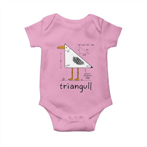 Triangull Triangle Seagull Bird Pun Baby Onesie Funny Math Teacher Humor TS14 Light Pink Print Your Wear