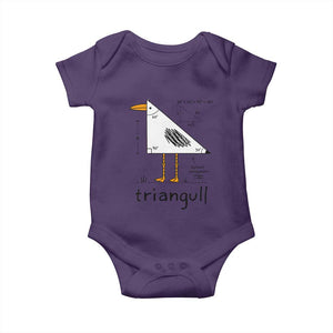 Triangull Triangle Seagull Bird Pun Baby Onesie Funny Math Teacher Humor TS14 Purple Print Your Wear