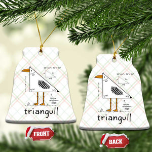 Triangull Triangle Seagull Bird Pun Ceramic Ornament Funny Math Teacher Humor TS14 Print Your Wear