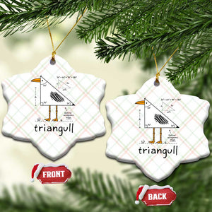 Triangull Triangle Seagull Bird Pun Ceramic Ornament Funny Math Teacher Humor TS14 Print Your Wear