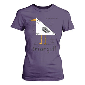 Triangull Triangle Seagull Bird Pun T Shirt For Women Funny Math Teacher Humor TS14 Purple Print Your Wear