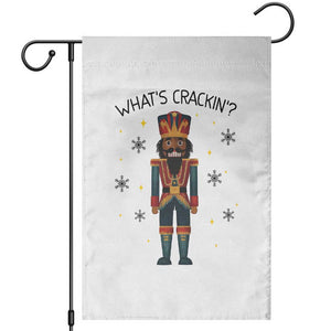 Nutcracker Christmas Garden Flag What Is Cracking TS14 White Print Your Wear