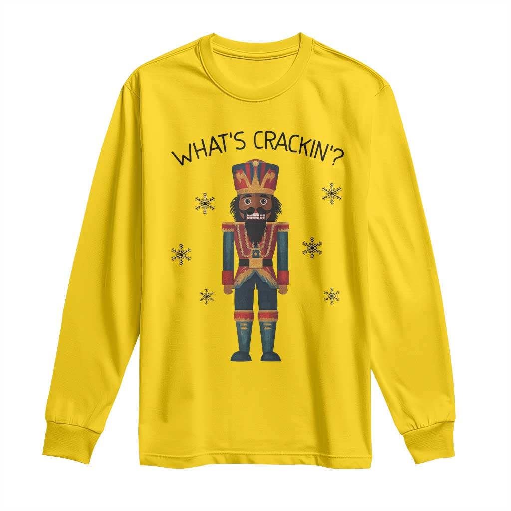 Nutcracker Christmas Long Sleeve Shirt What Is Cracking TS14 Daisy Print Your Wear