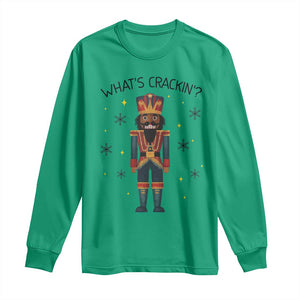 Nutcracker Christmas Long Sleeve Shirt What Is Cracking TS14 Irish Green Print Your Wear