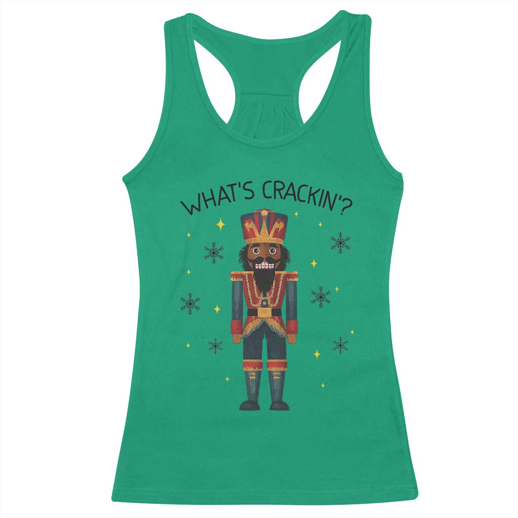 Nutcracker Christmas Racerback Tank Top What Is Cracking TS14 Irish Green Print Your Wear