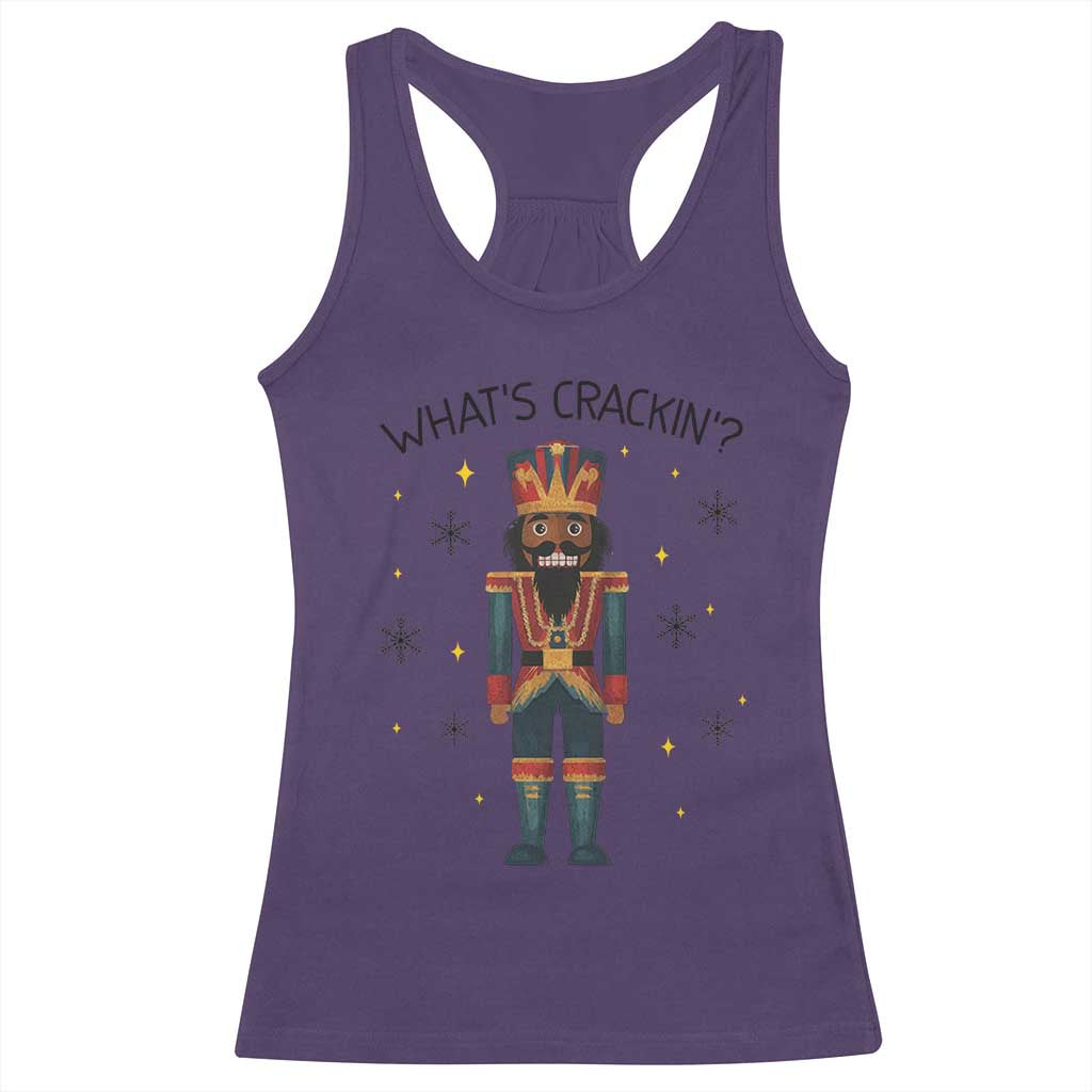 Nutcracker Christmas Racerback Tank Top What Is Cracking TS14 Purple Print Your Wear