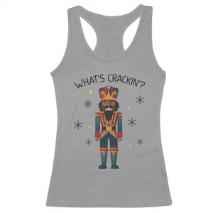 Nutcracker Christmas Racerback Tank Top What Is Cracking TS14 Sport Gray Print Your Wear