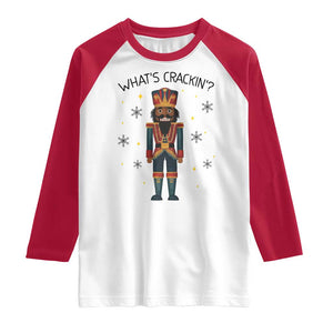 Nutcracker Christmas Raglan Shirt What Is Cracking TS14 White Red Print Your Wear