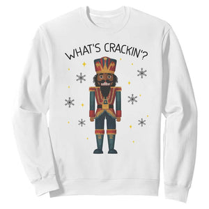 Nutcracker Christmas Sweatshirt What Is Cracking TS14 White Print Your Wear