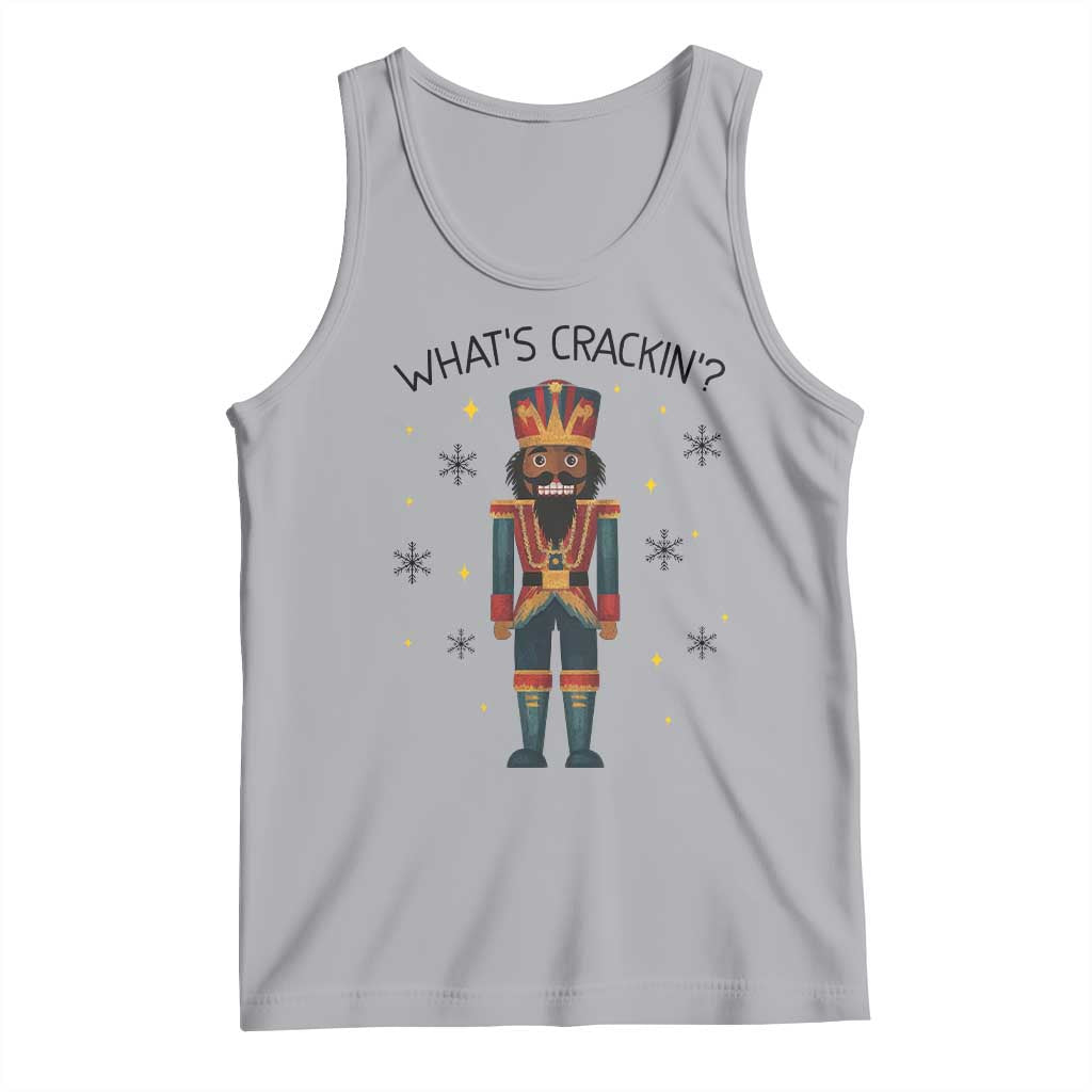 Nutcracker Christmas Tank Top What Is Cracking TS14 Athletic Heather Print Your Wear