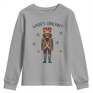 Nutcracker Christmas Youth Sweatshirt What Is Cracking TS14 Sport Gray Print Your Wear