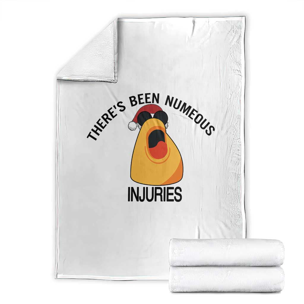 Marcus The Worm Christmas Meme Throw Blanket There Is Been Numeous Injuries TS14 White Print Your Wear