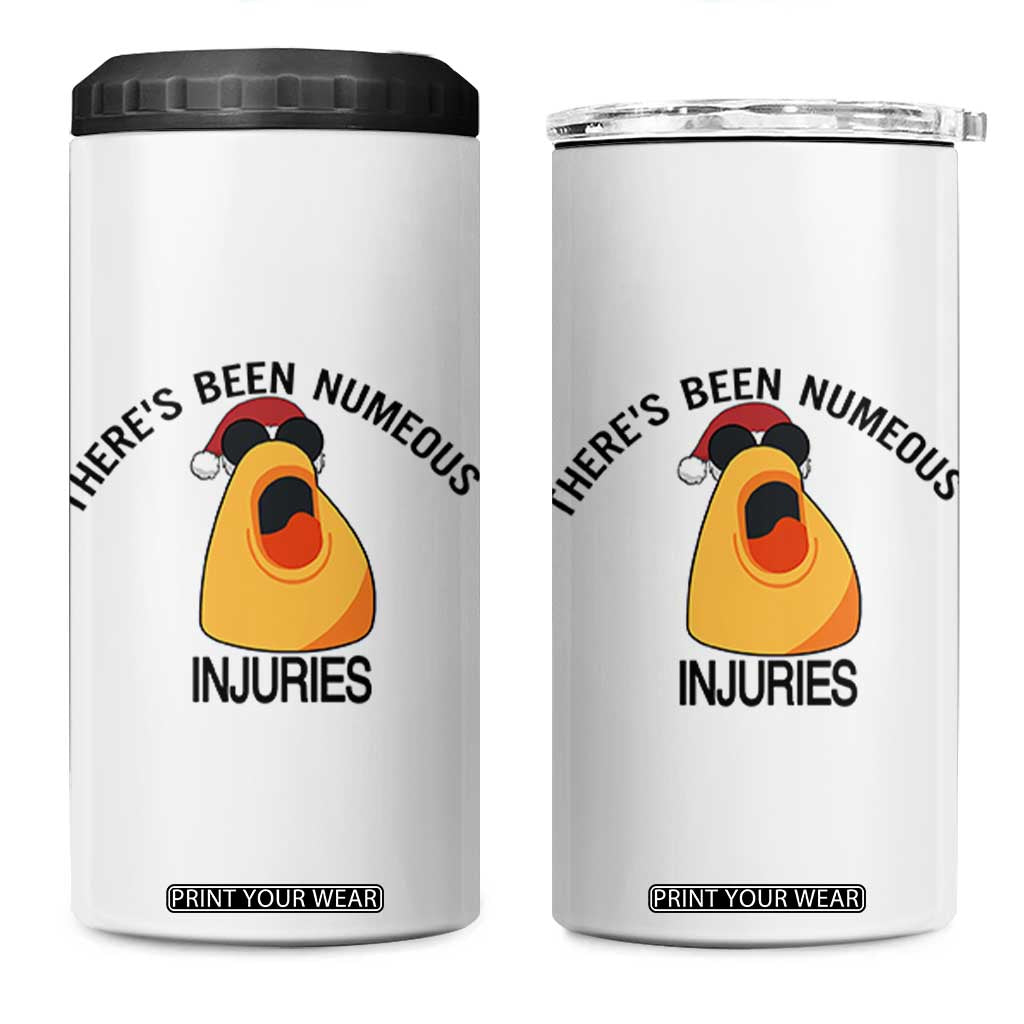 Marcus The Worm Christmas Meme 4 in 1 Can Cooler Tumbler There Is Been Numeous Injuries TS14 One Size: 16 oz White Print Your Wear