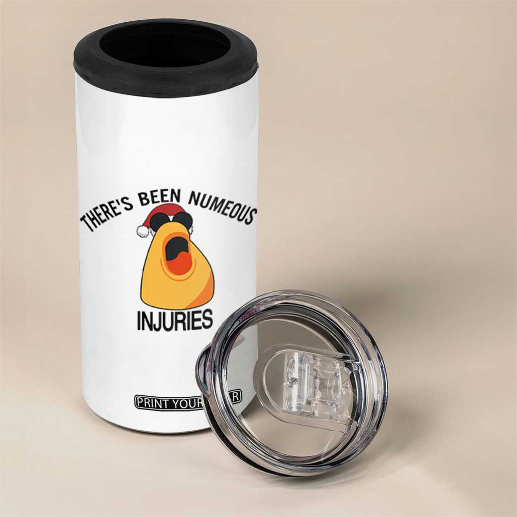 Marcus The Worm Christmas Meme 4 in 1 Can Cooler Tumbler There Is Been Numeous Injuries TS14 Print Your Wear