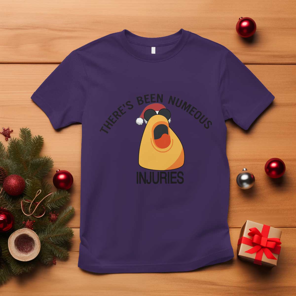 Marcus The Worm Christmas Meme T Shirt There Is Been Numeous Injuries TS14 Purple Print Your Wear
