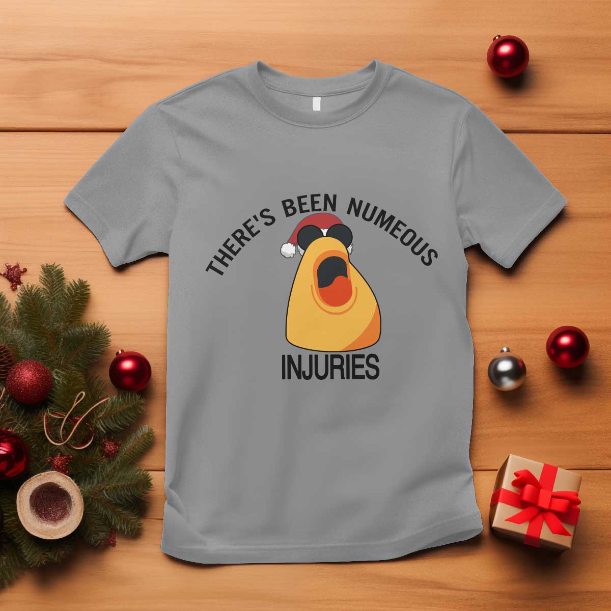 Marcus The Worm Christmas Meme T Shirt There Is Been Numeous Injuries TS14 Sport Gray Print Your Wear