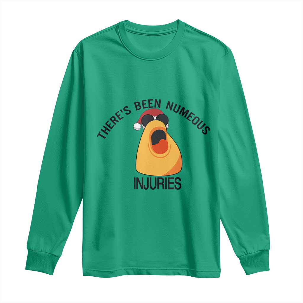 Marcus The Worm Christmas Meme Long Sleeve Shirt There Is Been Numeous Injuries TS14 Irish Green Print Your Wear