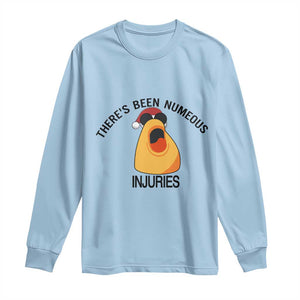 Marcus The Worm Christmas Meme Long Sleeve Shirt There Is Been Numeous Injuries TS14 Light Blue Print Your Wear