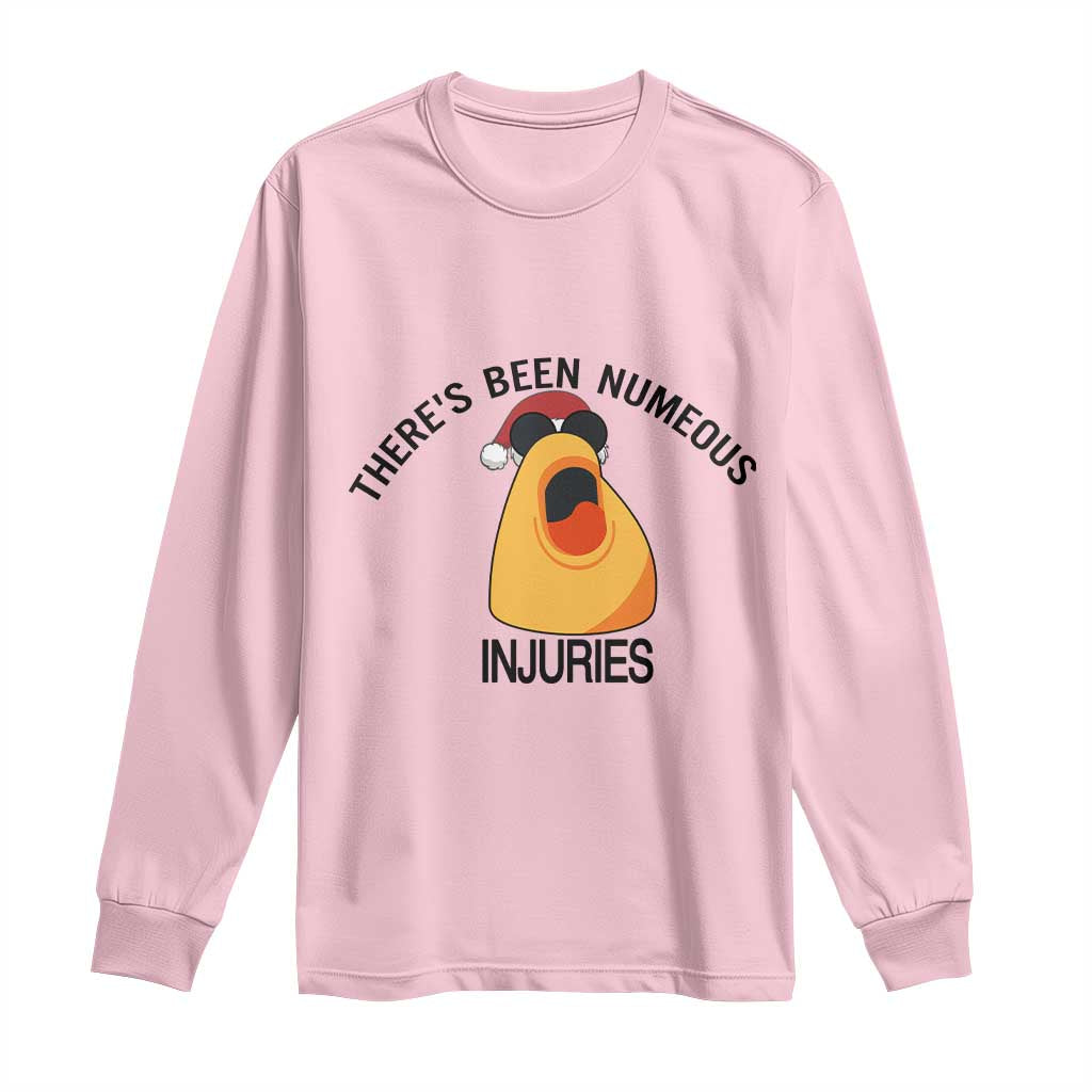 Marcus The Worm Christmas Meme Long Sleeve Shirt There Is Been Numeous Injuries TS14 Light Pink Print Your Wear