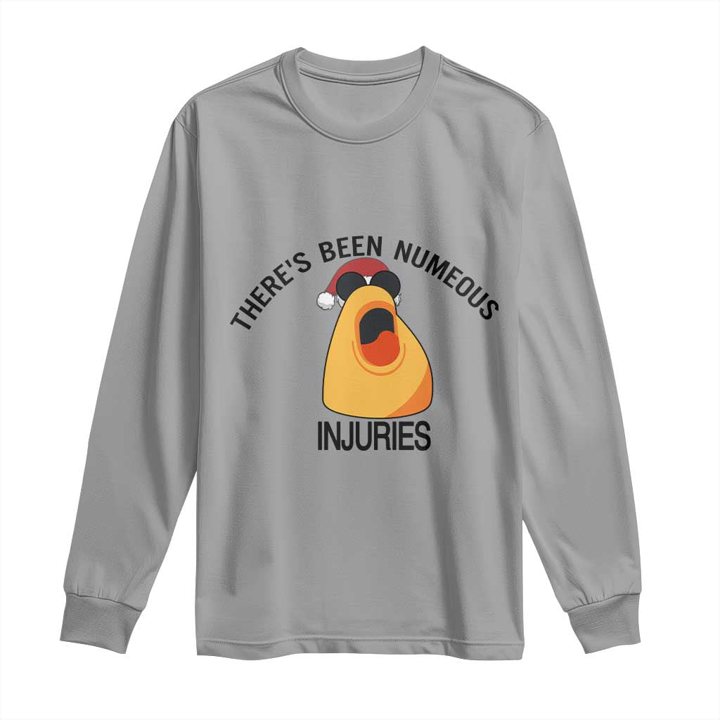 Marcus The Worm Christmas Meme Long Sleeve Shirt There Is Been Numeous Injuries TS14 Sport Gray Print Your Wear
