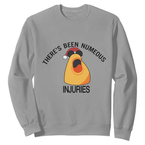 Marcus The Worm Christmas Meme Sweatshirt There Is Been Numeous Injuries TS14 Sport Gray Print Your Wear