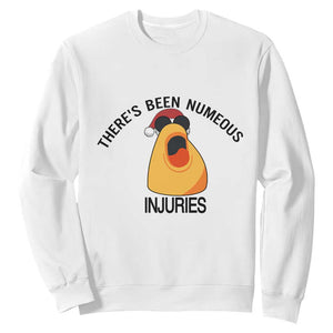 Marcus The Worm Christmas Meme Sweatshirt There Is Been Numeous Injuries TS14 White Print Your Wear