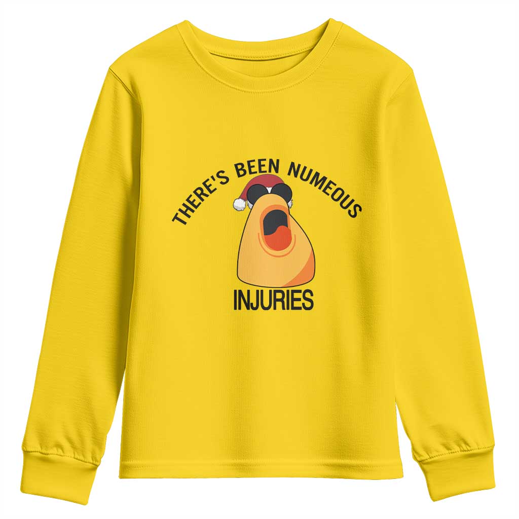 Marcus The Worm Christmas Meme Youth Sweatshirt There Is Been Numeous Injuries TS14 Daisy Print Your Wear
