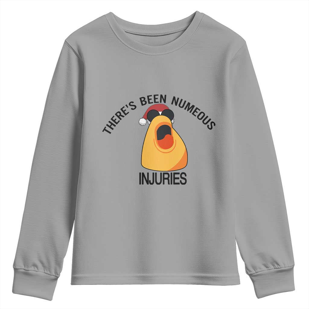 Marcus The Worm Christmas Meme Youth Sweatshirt There Is Been Numeous Injuries TS14 Sport Gray Print Your Wear