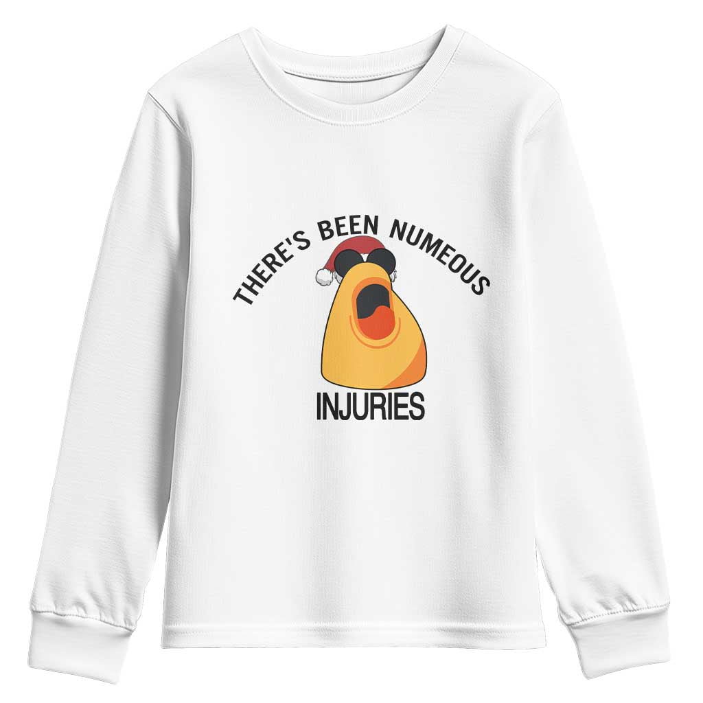 Marcus The Worm Christmas Meme Youth Sweatshirt There Is Been Numeous Injuries TS14 White Print Your Wear