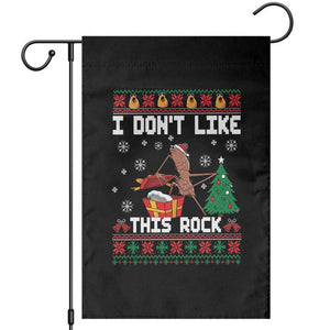 Marcus The Worm Christmas Meme Garden Flag I Do Not Like This Rock TS14 Black Print Your Wear