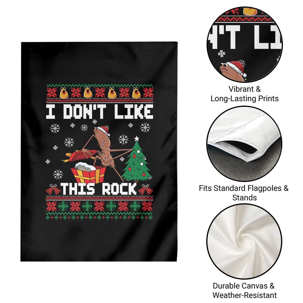 Marcus The Worm Christmas Meme Garden Flag I Do Not Like This Rock TS14 Print Your Wear