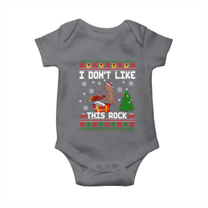 Marcus The Worm Christmas Meme Baby Onesie I Do Not Like This Rock TS14 Charcoal Print Your Wear